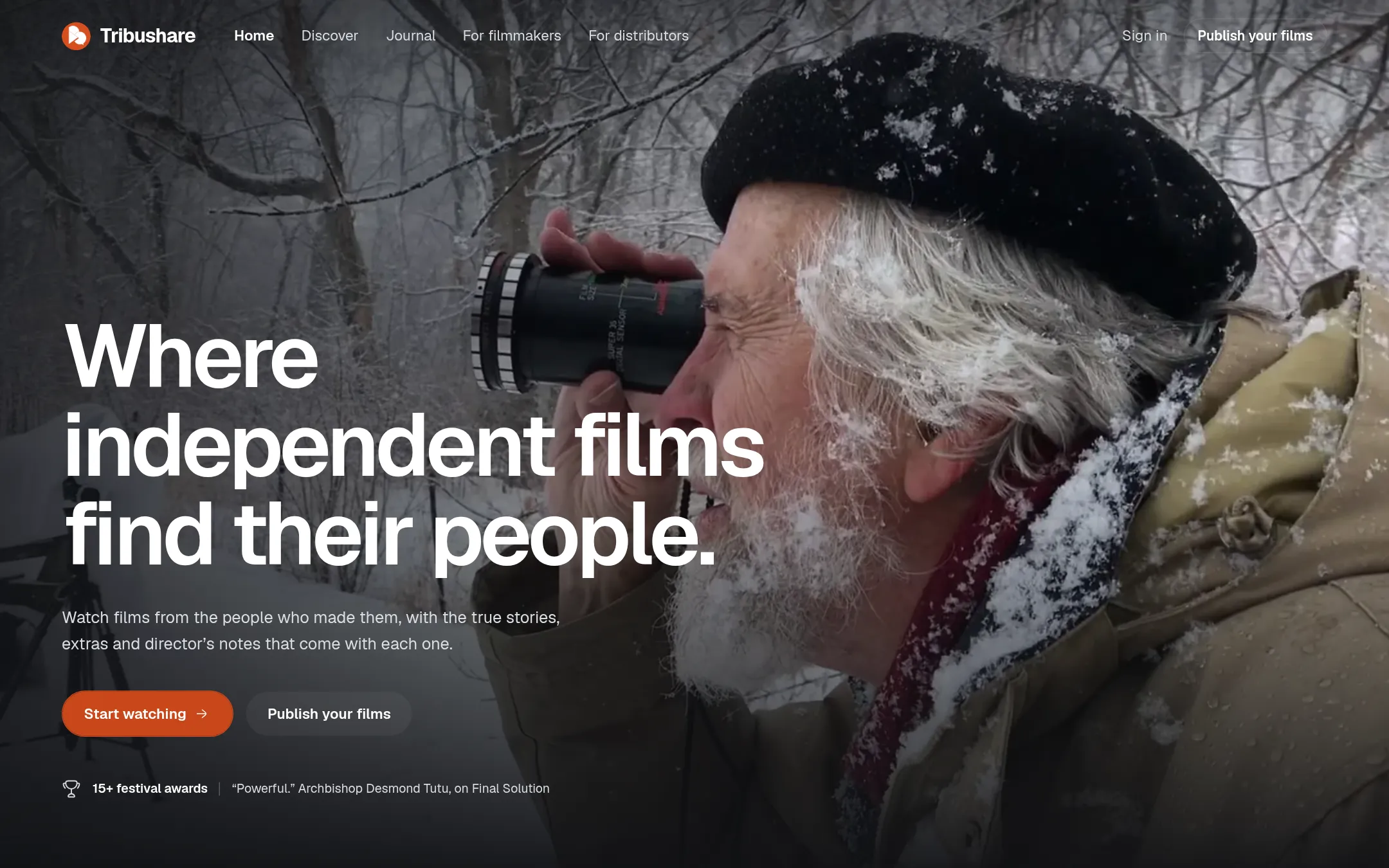 TribuShare home page